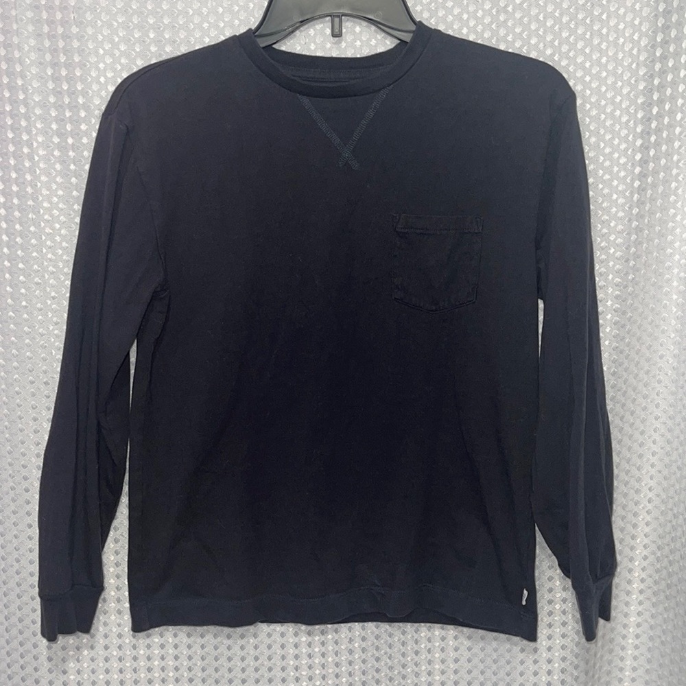 GAP Kids Long-Sleeve Shirt Boys Top Boys Size XL 12-13 years Black - Picture 1 of 5